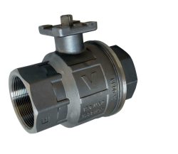 VALPRES Paslanmaz Çelik Küresel Vana Aktüatör Takılabilir 1 1/2” Pn64 316
