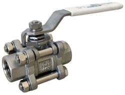 KSB 1/2” 3P Paslanmaz Çelik Küresel Vana PN63