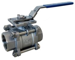 ProsesTedarik V-3TP Üç Parçalı Paslanmaz Küresel Vana PN63 1 1/2”