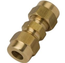 Sarı Pirinç Çift Yüksüklü Nipel 8mm X 8mm