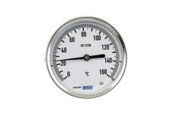 WIKA Arka Bağlantılı Bi-Metal Termometre Ø100mm 160°C 1/2” 20cm CL 2,0