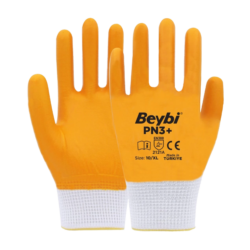 BEYBİ PN3+ TAM KAPLI NAYLON NİTRİL ELDİVEN NO:10
